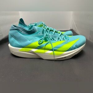 Men 13 Adidas ADIZERO Takumi SEN 11 Blue Mint White JQ2813 Running Shoes NEW